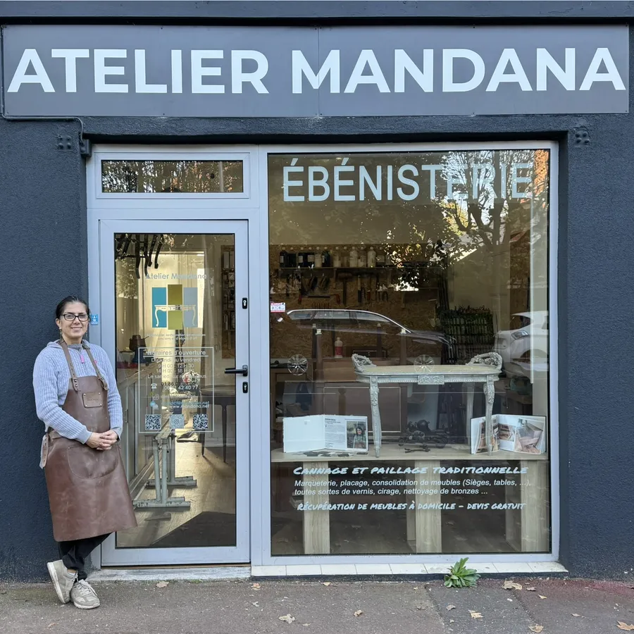 Devanture de l'Atelier Mandana au Vésinet